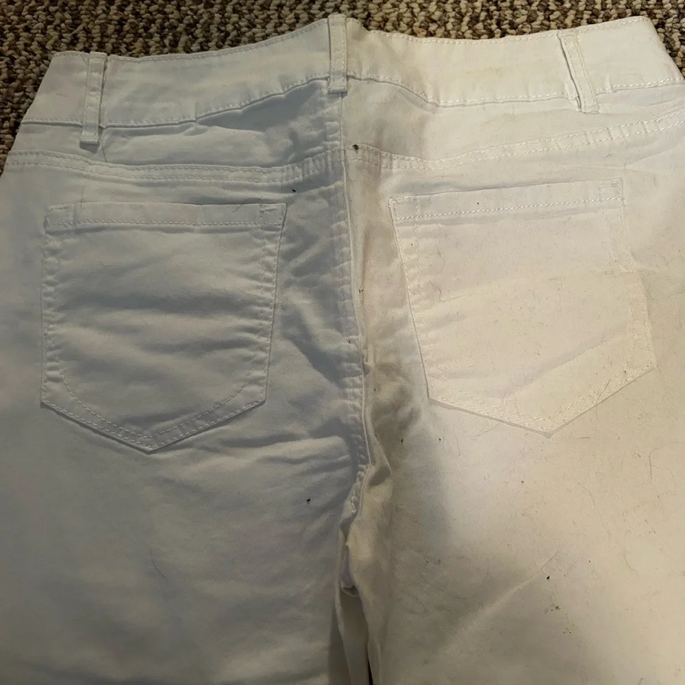 Cleo White Straight Leg Jeans Women's Size 10 - Picture 9 of 9